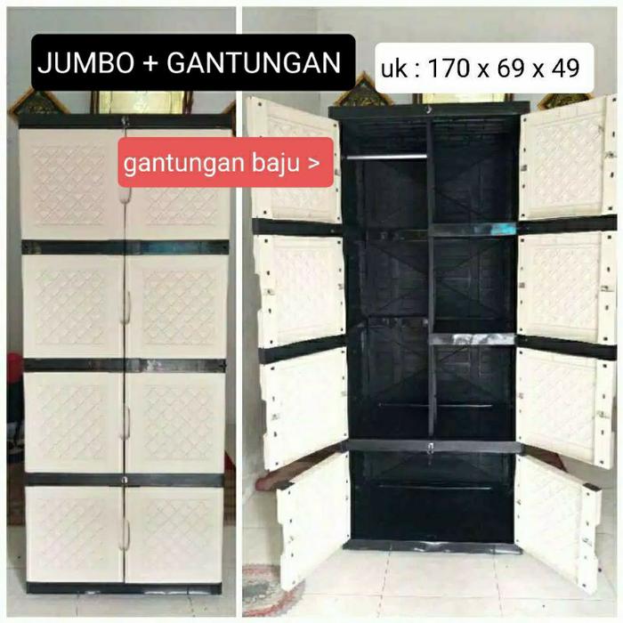 Gambar LEMARI PLASTIK 4SS JUMBO - RAK SUSUN dari SentralPerabot undefined 5 Tokopedia