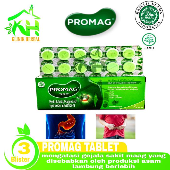 Gambar Promag Cair & Tablet - Obat Magh & Asam Lambung - PROMAG TABLET dari Klinik Herbal 888 undefined Tokopedia