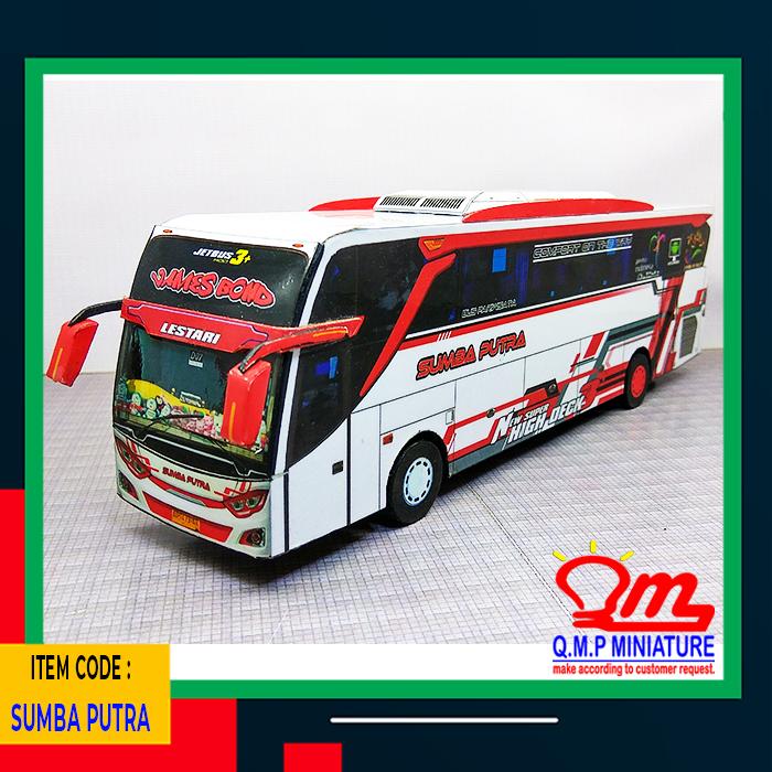 Gambar Miniatur Bus Indonesia - SUMBA PUTRA dari Q.M.P MINIATUR undefined Tokopedia