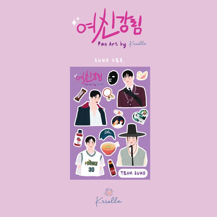 Gambar KRIELLA True Beauty Kdrama FanArt Sticker - Suho Ver. dari Kriella undefined Tokopedia
