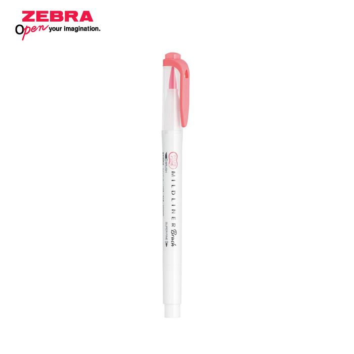 Gambar ZEBRA MILDLINER BRUSH NEW COLOR - Coral Pink dari Zebra Indonesia undefined Tokopedia