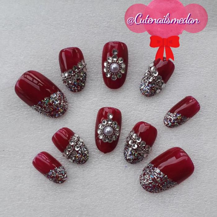 Gambar kuku palsu / nails art dari Cutenailsmedan undefined Tokopedia