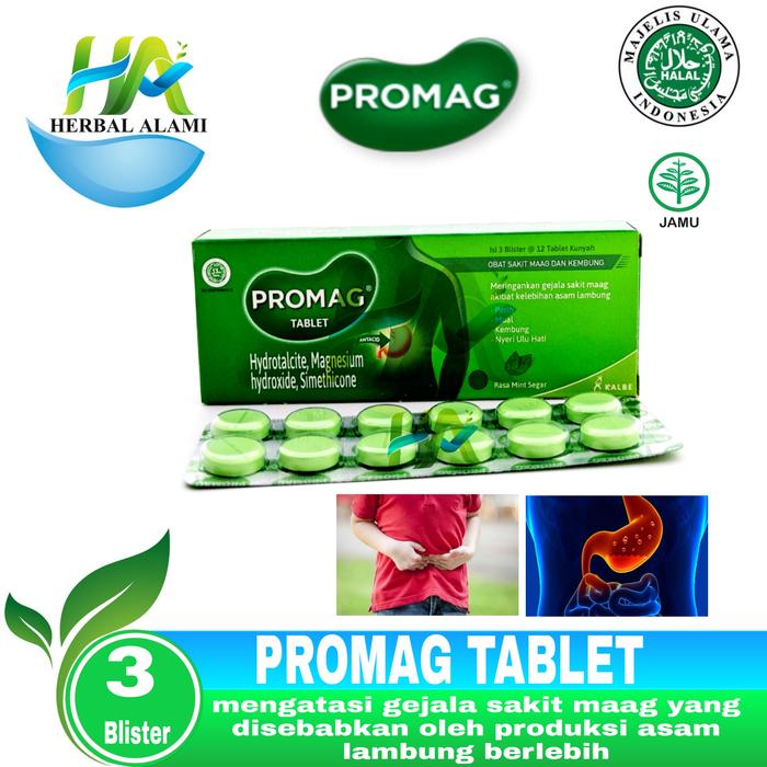 Gambar Promag Cair & Tablet - Obat Magh - PROMAG TABLET dari Herbal alami 5758 undefined Tokopedia