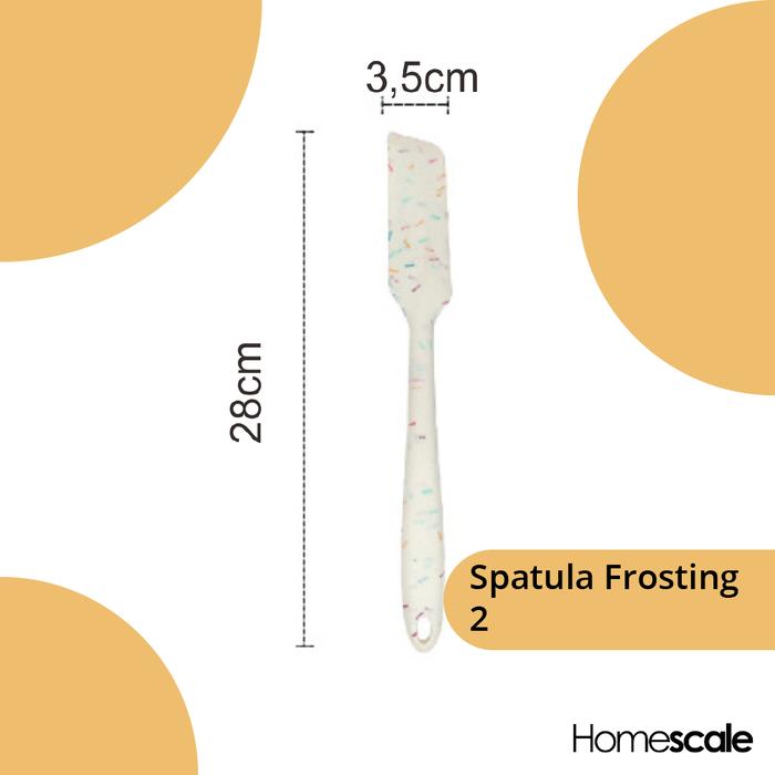 Gambar Peralatan Masak Silikon Bermotif - SpatulaFrost2 dari Homescaleid undefined Tokopedia
