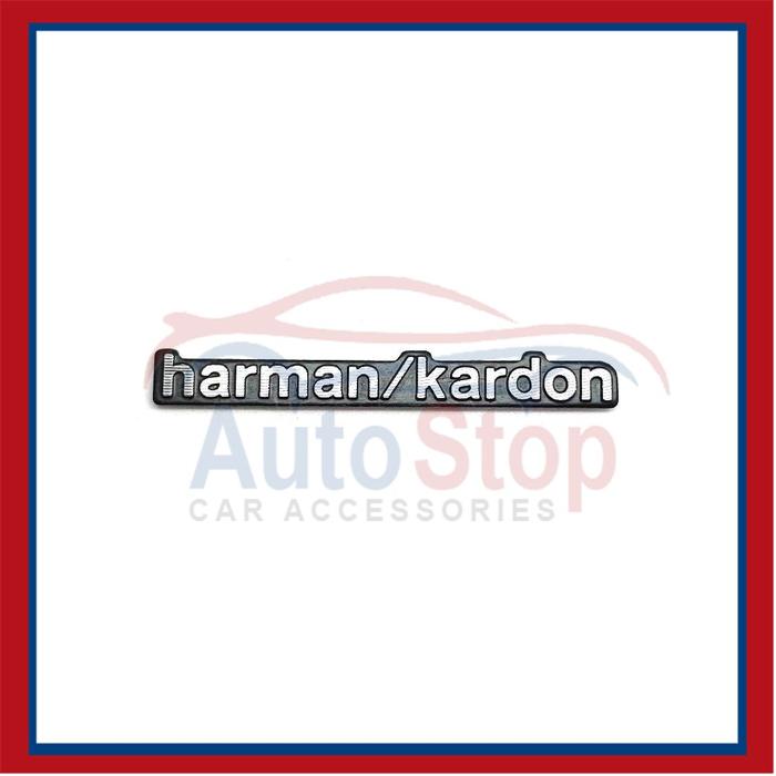 2x Harman Kardon Speaker Emblem Badges - Replacement Decals For Audio Systems