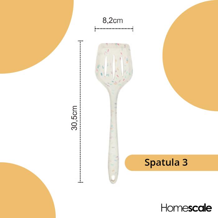 Gambar Peralatan Masak Silikon Bermotif - Spatula model 3 dari Homescaleid undefined Tokopedia