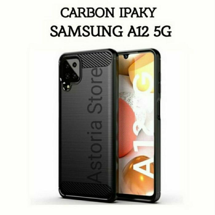 Gambar Samsung A12 Soft Case Silikon Slim Fit Carbon Hitam dari EXCELLENT ACCECORIES undefined Tokopedia