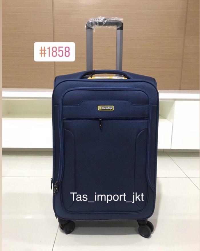 Gambar PROMO Koper President / Koper President Bahan Kain ORI - Biru, 20 inch dari Tas Import Jkt_NEW undefined Tokopedia