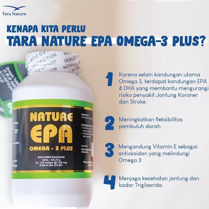 Jual Nature EPA Omega 3 plus 30 softgel - Jakarta Utara - makankusehat |  Tokopedia