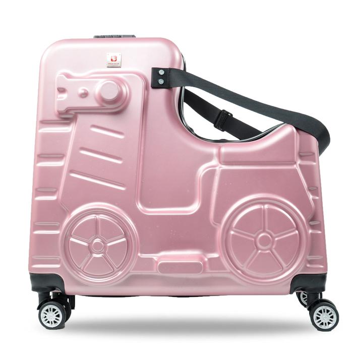 Gambar Tas Koper Hardcase Anak Polo Team Kids Size 26 inch - 046 - Merah Muda dari KoperID undefined Tokopedia