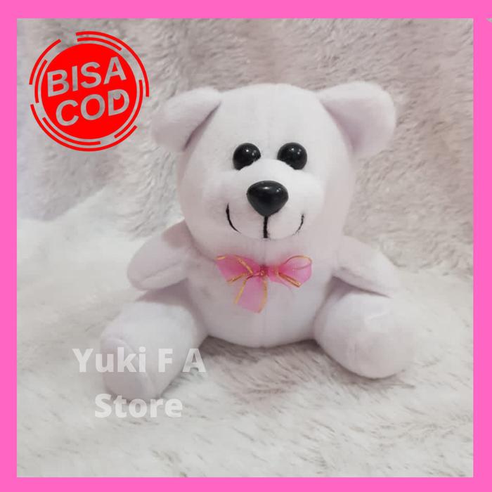 Gambar Boneka Teady Bear Mini / Boneka Capit - Putih dari Yuki F A undefined Tokopedia