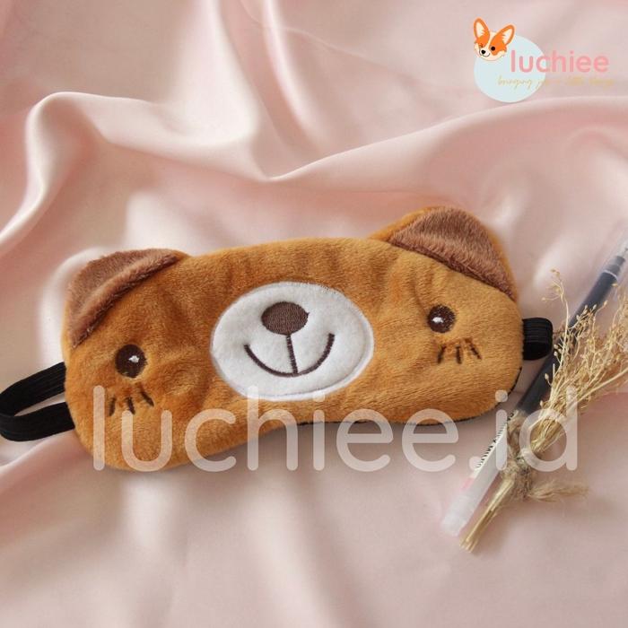 Gambar PENUTUP MATA TIDUR KARAKTER DORAEMON WBB TRAVEL SLEEP EYE MASK MURAH - Brown Cat dari luchiee.id undefined Tokopedia