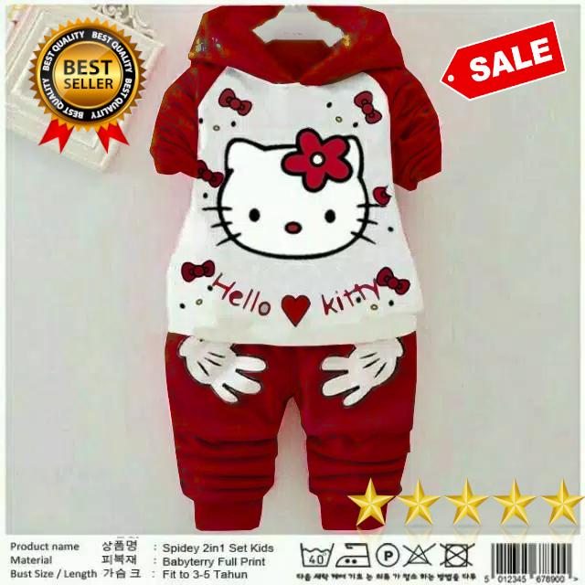 Gambar RICH ONLINE - SETELAN SPIDEY KID BAJU ANAK PEREMPUAN 3 4 TAHUN MURAH LUCU TERBARU KEKINIAN/TOPI - Merah, 3-4 tahun dari BJ-ONLINE_NEW undefined Tokopedia