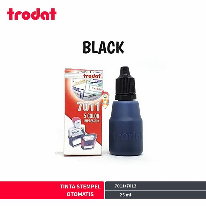Gambar Stamp Pad Ink / Refill Tinta Stempel Otomatis Trodat 7011/7012 25 ml - Hitam dari Bali Stationery undefined Tokopedia