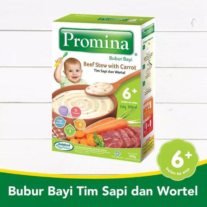 Gambar PROMINA BEEF STEW WITH CARROT (BUBUR BAYI) dari Morisbebe undefined Tokopedia