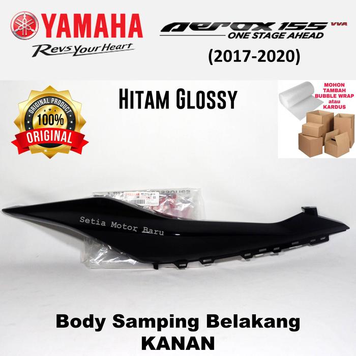 Gambar Cover Body Bodi Samping Cover Side Aerox 155 Hitam Glossy Kanan Asli Yamaha dari Setia Motor Baru Grup Yamaha undefined Tokopedia