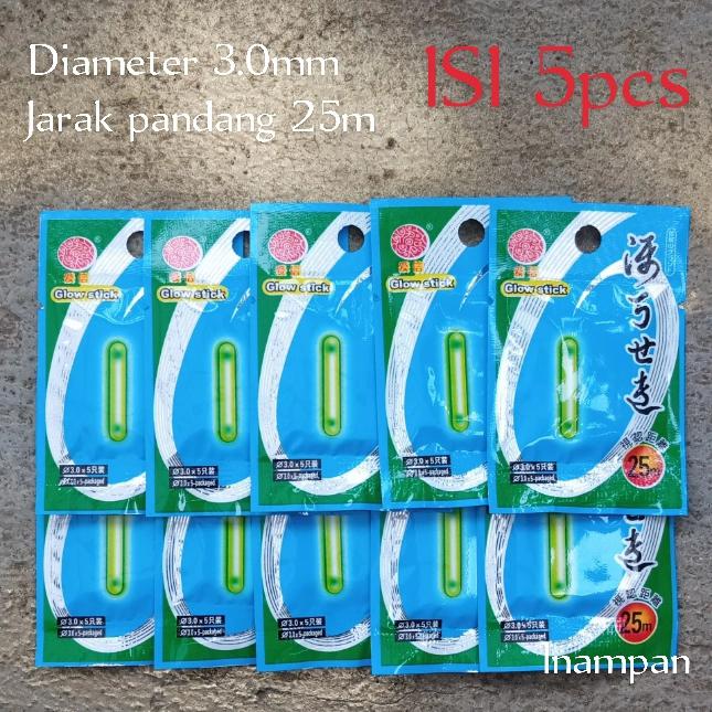 Gambar Starlite Starlight Fosfor Pelampung Kumbul Pancing Diameter 3.0mm Jarak 25m ISI 2&5pcs untuk Mancing Malam dari 1nampan undefined Tokopedia