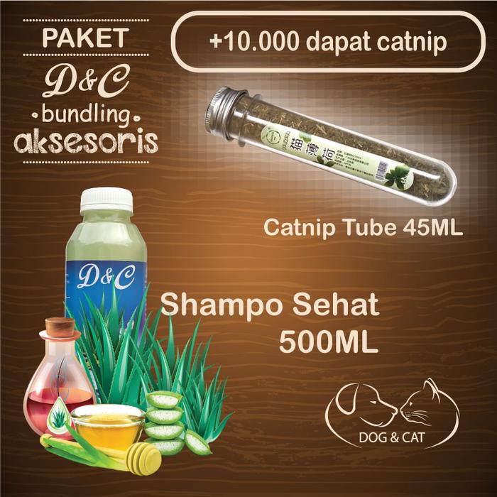 Gambar Paket Shampo Anjing Lidah Buaya Shampo Kucing Plus Catnip Tube 45ML dari D&C ProdukKita undefined Tokopedia