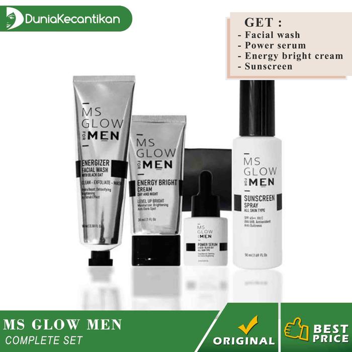 Gambar Paket MS Glow Men Complete MS Glow For Men Original BPOM Free Pouch - Men Complete dari TOKO DUNIA KECANTIKAN undefined 5 Tokopedia