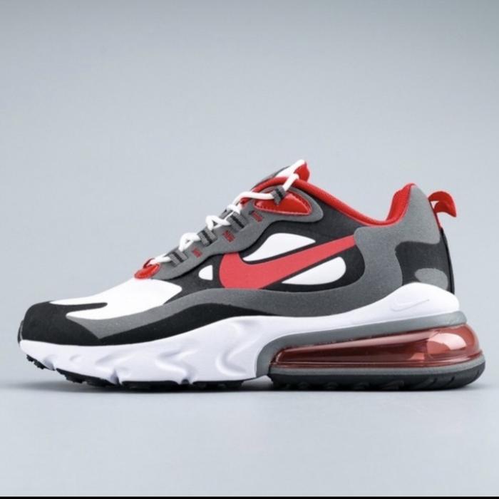 red and black nike air max 270 react