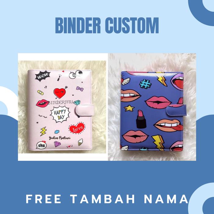 Gambar Binder CUSTOM Tumblr Edition FREE TAMBAH NAMA Printing Kulit Multiring - happy day, 6ring A6 dari Bindermu store undefined Tokopedia