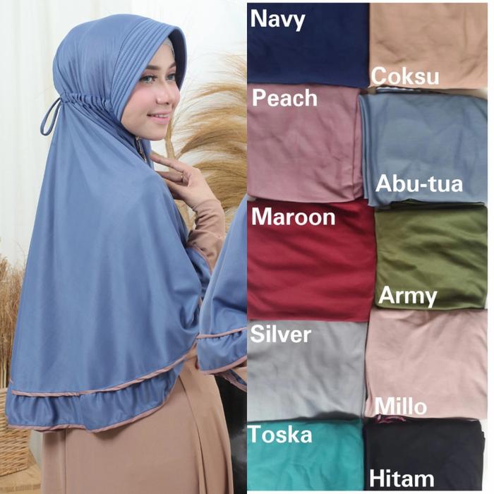 Gambar jilbab instant RIRIN by rici hijab - maroon dari Rici hijab undefined Tokopedia