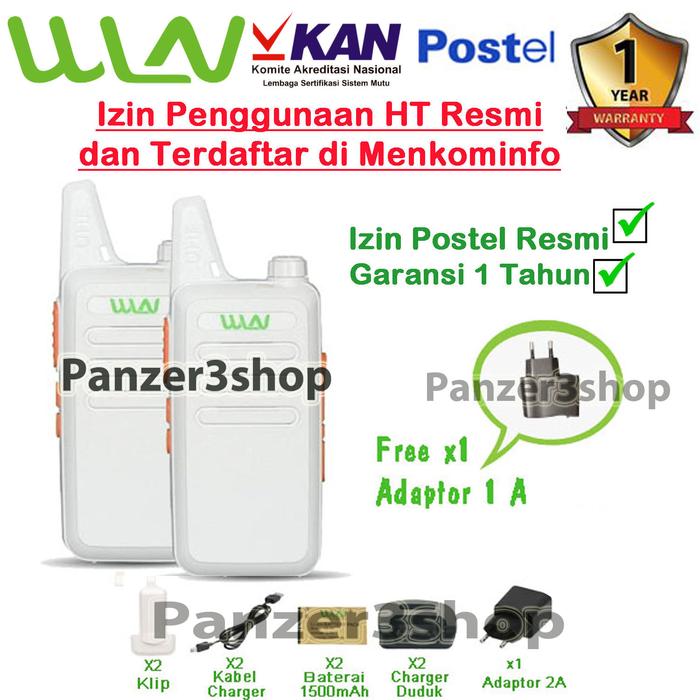 Gambar Panzer Walkie Talkie WLN HT Two-Way Radio - Hitam( ISI 2 PCS ) dari panzer3 undefined 5 Tokopedia
