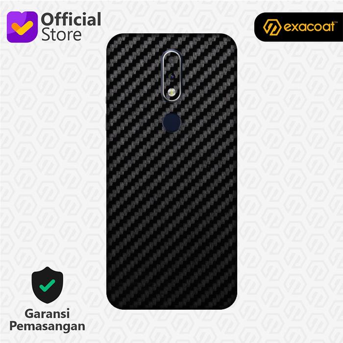Gambar [EXACOAT] Nokia 6.1 Plus 3M Skin / Garskin - Carbon Fiber Black - Model Cut Only dari Exacoat Kota Bekasi Tokopedia