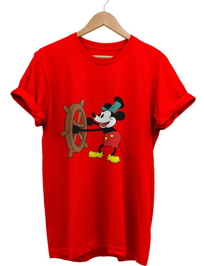Jual KAOS MICKEY MOUSE 4 - Merah, 2 