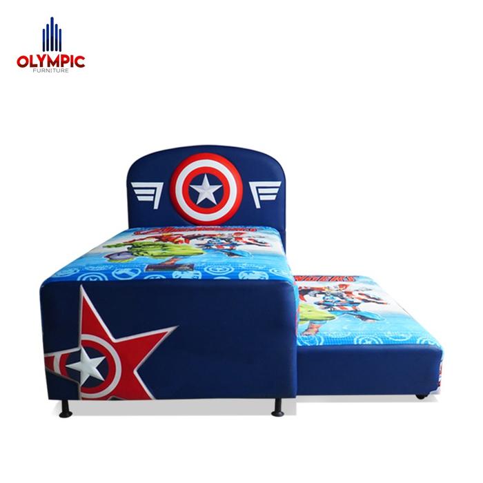 Gambar Olympic Tempat Tidur Anak / Kasur Anak / Twin Bed Avengers - 200 x 120 dari Indo Furniture 86 undefined Tokopedia