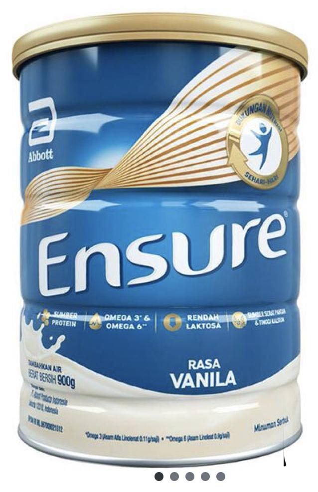 Gambar ensure vanilla 900gr dari J Susu undefined Tokopedia
