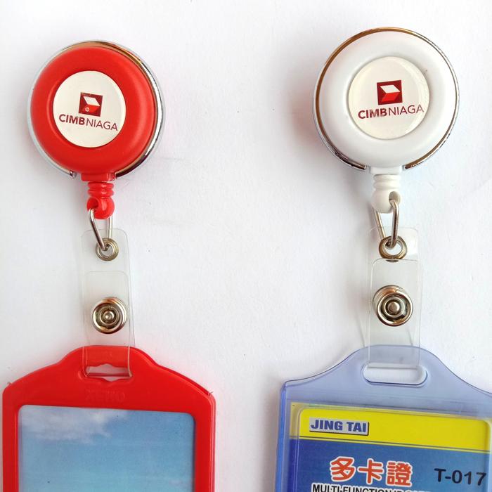 Gambar Yoyo Holder ID Card Logo BANK CIMB Niaga - Putih dari Daffaghinashop undefined Tokopedia