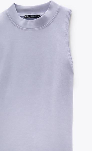 Jual Zara HIGH NECK T-SHIRT - Kota 