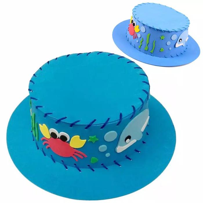Gambar DIY Topi Eva Anak - Mainan Edukasi Anak - DIY Craft Anak - Biru dari ShopDrop88 undefined Tokopedia