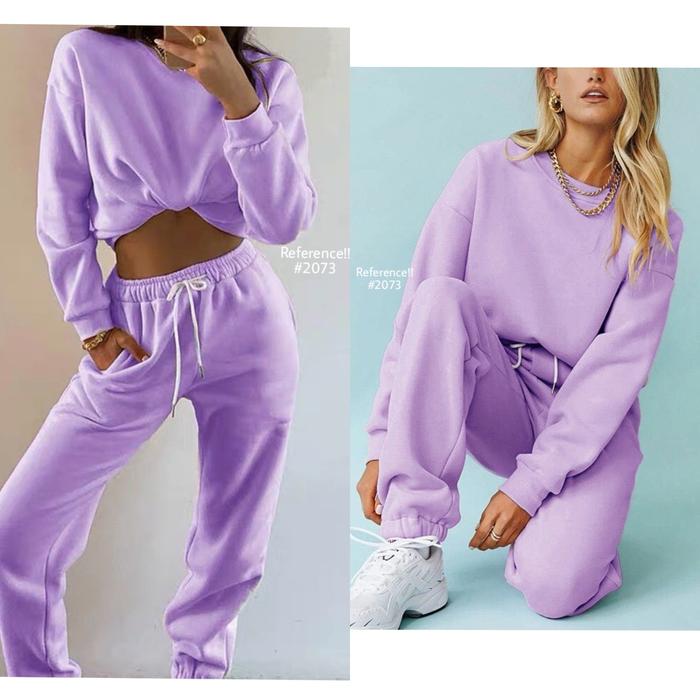 Jual A459.Lilac Oversized Sweater 