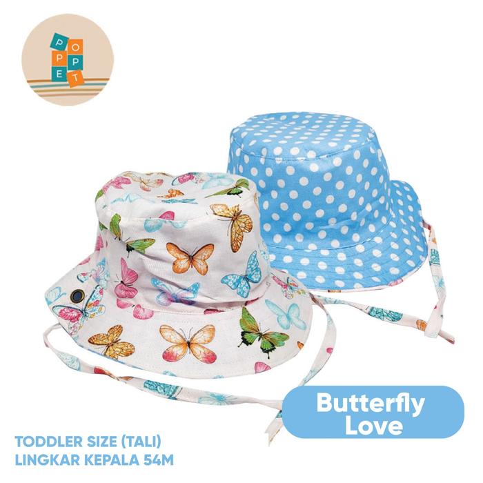 Jual Bucket Hat Anak Butterfly Love 