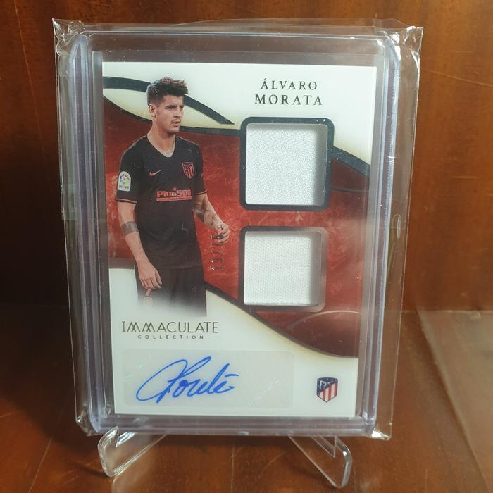 Jual KARTU BOLA PANINI IMMACULATE 2020 ALVARO MORATA DUAL SWATCH 