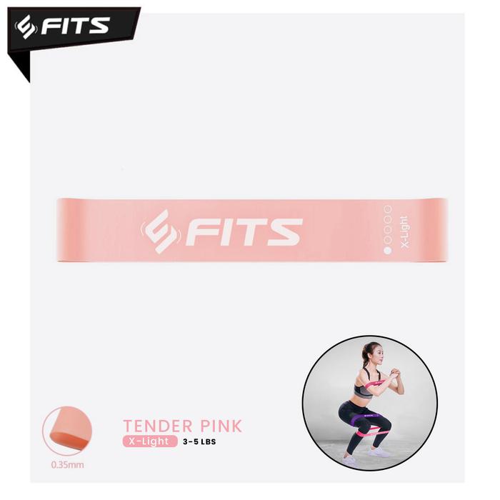 Gambar SFIDN FITS Resistance Band Yoga / Olahraga / Senam / Aerobic - tender pink lv1 dari SFIDN FITS Shop undefined Tokopedia