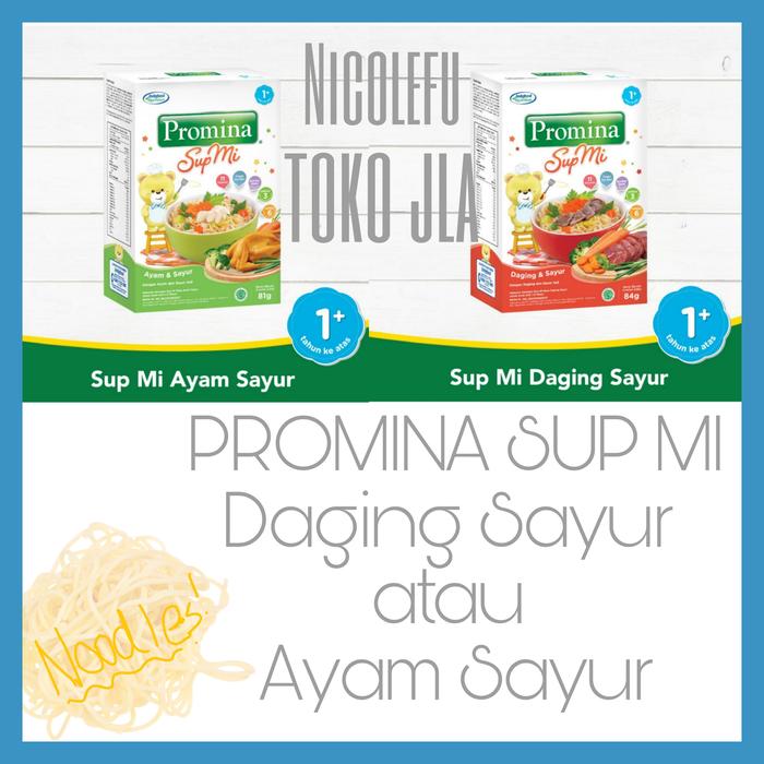 Gambar PROMINA Sup Mi Ayam Sayur 81gr atau Daging Sayur 84gr Bayi Meal - mi batita dari Toko JLA undefined Tokopedia
