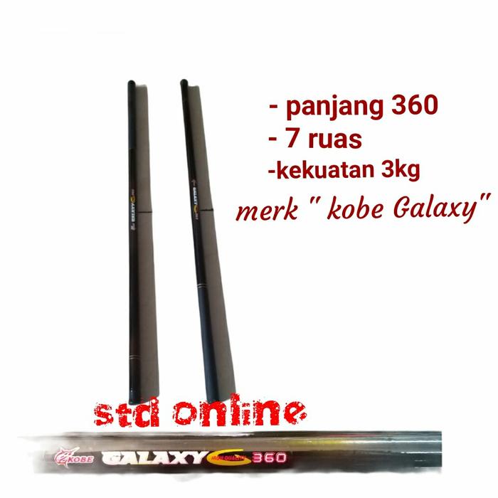 Gambar joran pancing tegek 360 kobe galaxy murah dan berkualitas dari STD ONLINE_NEW undefined Tokopedia