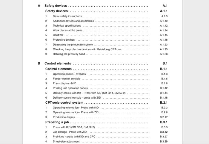 Gambar BUKU PENGOPERASIAN MANUAL - UNTUK MESIN HEIDELBERG (MANUAL OPERATION) - SM52 dari SPARE PART MESIN CETAK undefined Tokopedia