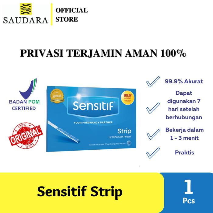 Gambar Sensitif, Sensitif Strip UC, Sensitif Compact - Tes Kehamilan - Sensitif Strip dari Saudara Official Store undefined Tokopedia