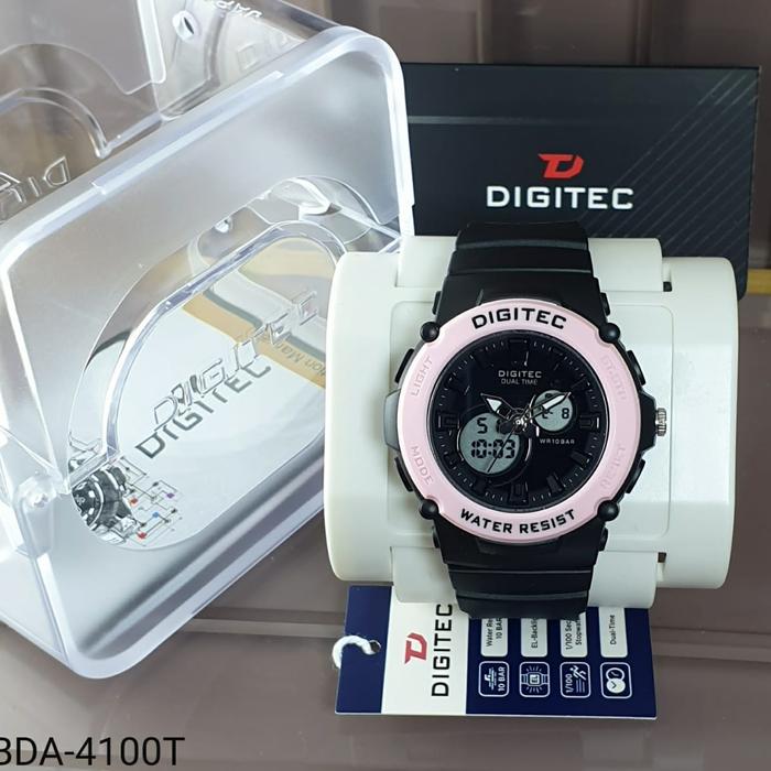 Jam Tangan Wanita Digitec Original BDA-4100T Tahan Air Best Seller Hitam