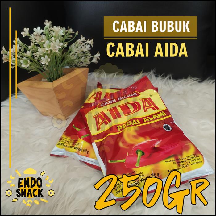 Gambar 250 gr Cabe Kering AIDA Cabai Giling dijamin Pedas Bumbu Pelengkap dari Endo Shop ID undefined Tokopedia