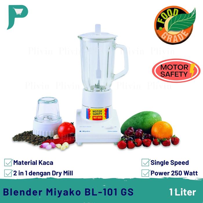 Gambar Blender Kaca dan Dry Mill BL-101 GS dari Plivin undefined Tokopedia