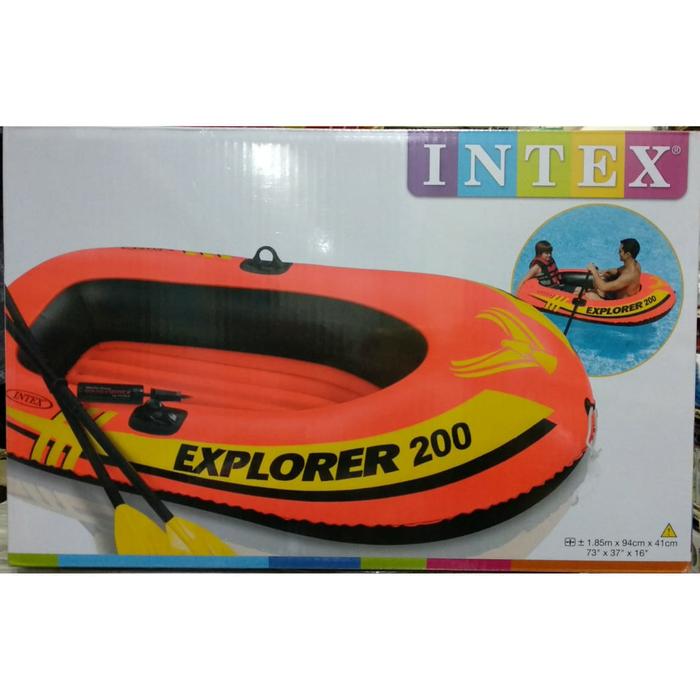 Gambar Perahu Karet Intex Kayak Explorer 200 Boat - boat+dayung dari Sally.Shops undefined Tokopedia
