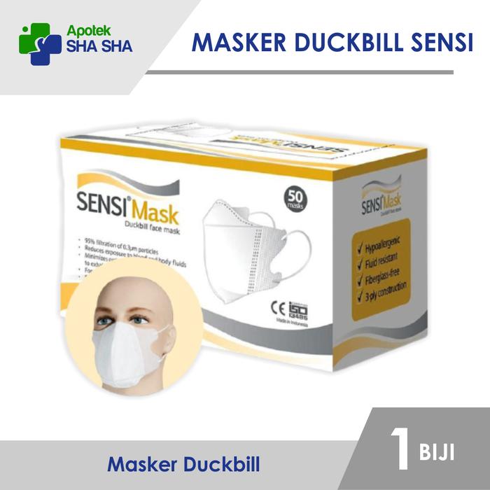 Jual Masker Sensi Mask Duckbill 3 Ply Kab Tuban Apotek Shasha Tokopedia