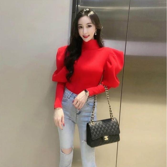 Gambar Atasan COSMOPUFF TM 9229 Import - Red dari QueenBee99 undefined Tokopedia