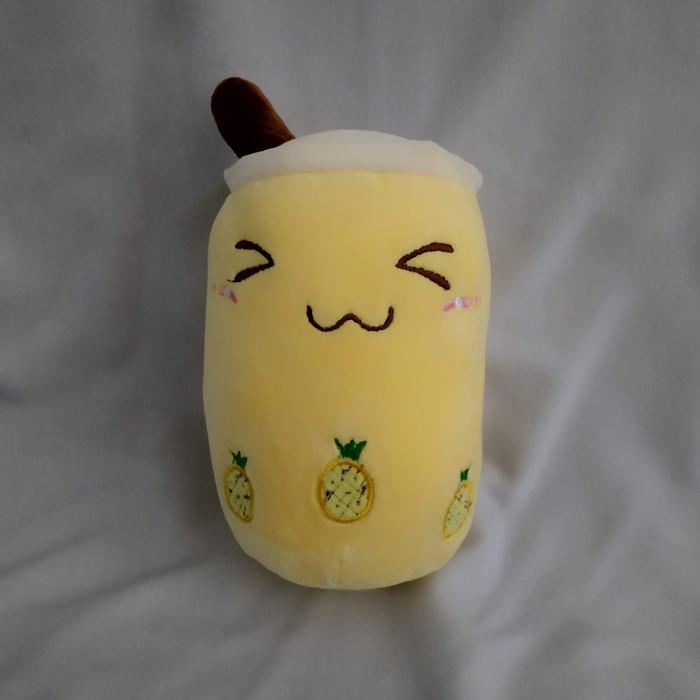 Gambar Boneka Bubble Tea Boba Milk Tea - Kuning dari sunnyred undefined Tokopedia