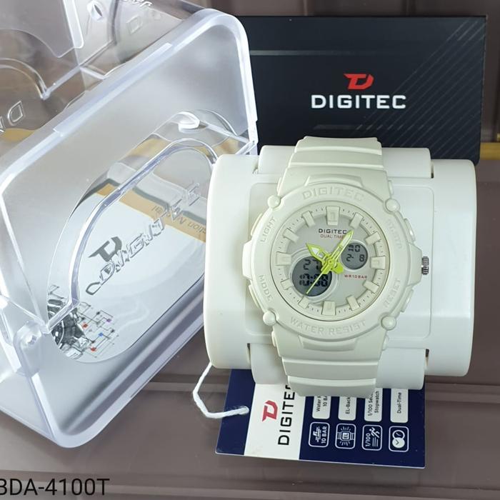 Jam Tangan Wanita Digitec Original BDA-4100T Tahan Air Best Seller Krem